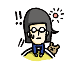 Glasses Office Lady sticker #6252724