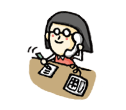 Glasses Office Lady sticker #6252730