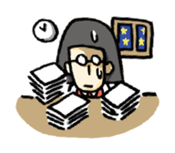 Glasses Office Lady sticker #6252733