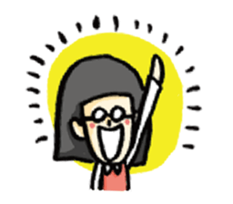 Glasses Office Lady sticker #6252736