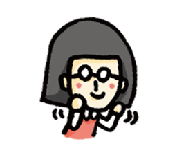 Glasses Office Lady sticker #6252737