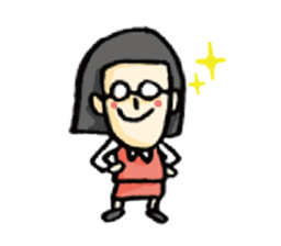 Glasses Office Lady sticker #6252749