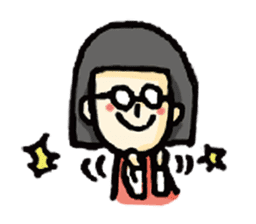 Glasses Office Lady sticker #6252753