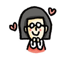 Glasses Office Lady sticker #6252754