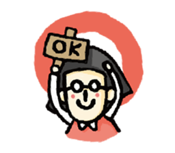 Glasses Office Lady sticker #6252756