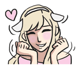 AsB - Comic Puppy Girls sticker #6252897