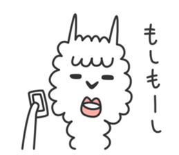 Happy Alpaca Sticker sticker #6252966