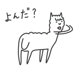 Happy Alpaca Sticker sticker #6252967