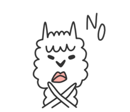 Happy Alpaca Sticker sticker #6252973