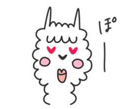 Happy Alpaca Sticker sticker #6252979