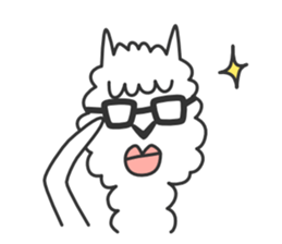 Happy Alpaca Sticker sticker #6252981