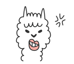 Happy Alpaca Sticker sticker #6252983