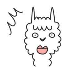 Happy Alpaca Sticker sticker #6252985
