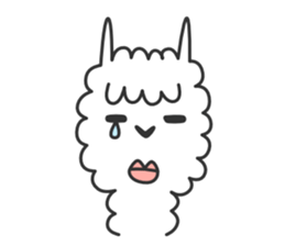 Happy Alpaca Sticker sticker #6252986