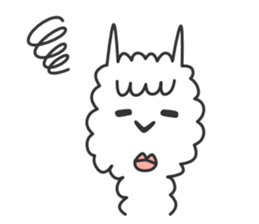 Happy Alpaca Sticker sticker #6252991