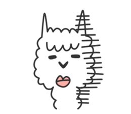 Happy Alpaca Sticker sticker #6252993
