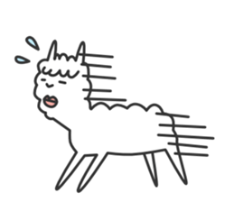 Happy Alpaca Sticker sticker #6252995