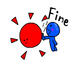 blueblue man"4" sticker #6253290