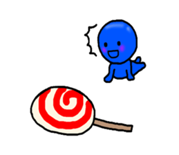 blueblue man"4" sticker #6253292