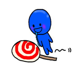 blueblue man"4" sticker #6253293