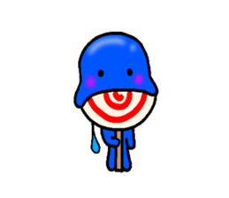 blueblue man"4" sticker #6253294
