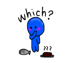 blueblue man"4" sticker #6253297