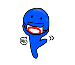 blueblue man"4" sticker #6253301
