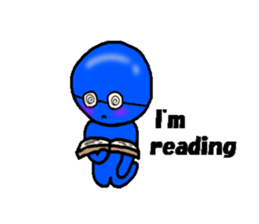 blueblue man"4" sticker #6253303