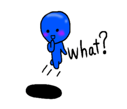 blueblue man"4" sticker #6253304