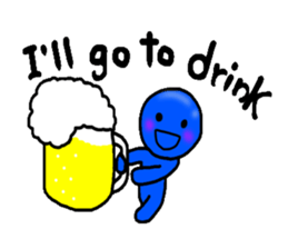 blueblue man"4" sticker #6253308