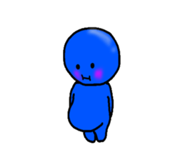 blueblue man"4" sticker #6253309