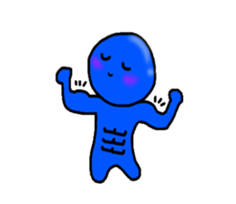 blueblue man"4" sticker #6253310