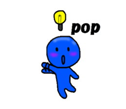 blueblue man"4" sticker #6253312