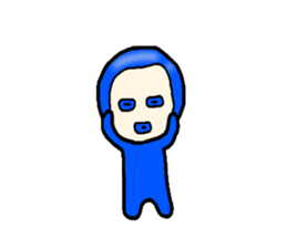 blueblue man"4" sticker #6253313