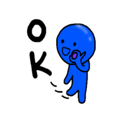 blueblue man"4" sticker #6253314