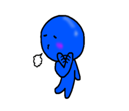 blueblue man"4" sticker #6253315