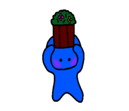 blueblue man"4" sticker #6253316