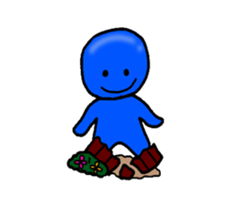 blueblue man"4" sticker #6253317