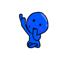 blueblue man"4" sticker #6253318