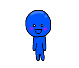 blueblue man"4" sticker #6253320