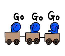 blueblue man"4" sticker #6253321