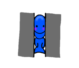 blueblue man"4" sticker #6253323