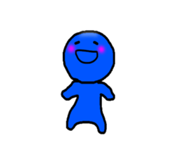 blueblue man"4" sticker #6253324