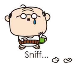 Muttering Uncle (en ver) sticker #6254142