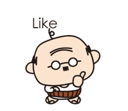 Muttering Uncle (en ver) sticker #6254143