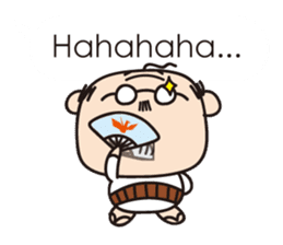 Muttering Uncle (en ver) sticker #6254144