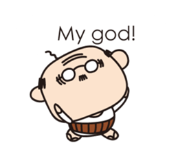 Muttering Uncle (en ver) sticker #6254146