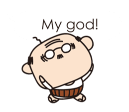 Muttering Uncle (en ver) sticker #6254146