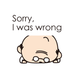 Muttering Uncle (en ver) sticker #6254147