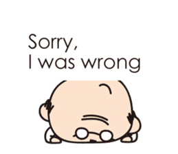 Muttering Uncle (en ver) sticker #6254147